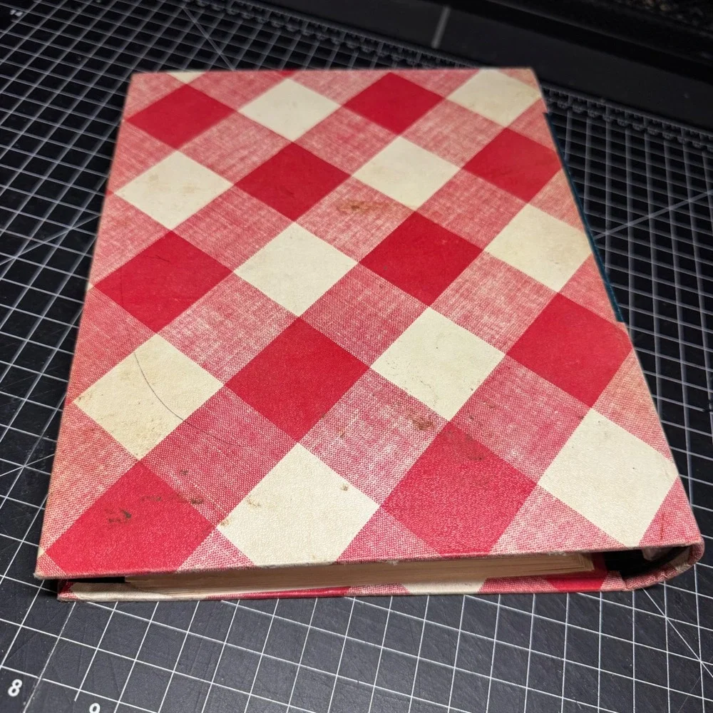 Better Homes and Gardens New Cook Book Vintage Red Gingham Plaid 5-Ring Binder